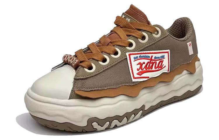 Износостойкие мужские повседневные низкие кроссовки Brown Orange XTEP — фото 2
