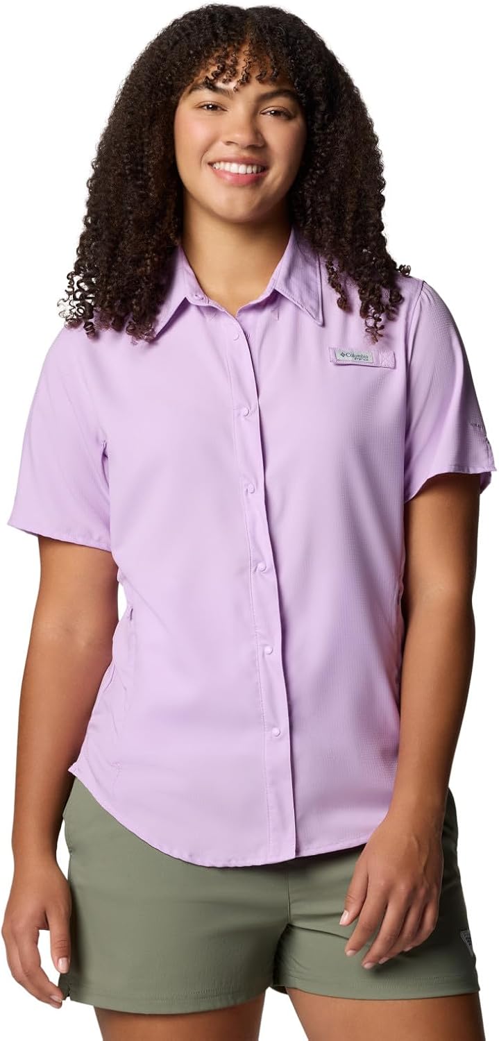 

Columbia Women's PFG Tamiami II рубашка с коротким рукавом, Hydrangea