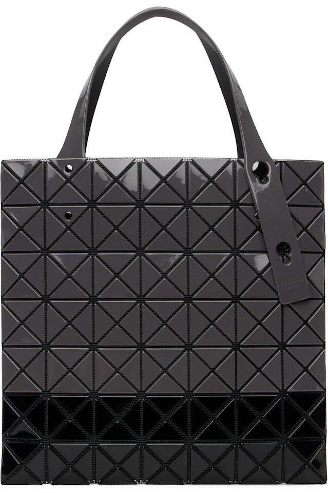 

Bao Bao Issey Miyake Серая призматическая двухцветная сумка-тоут