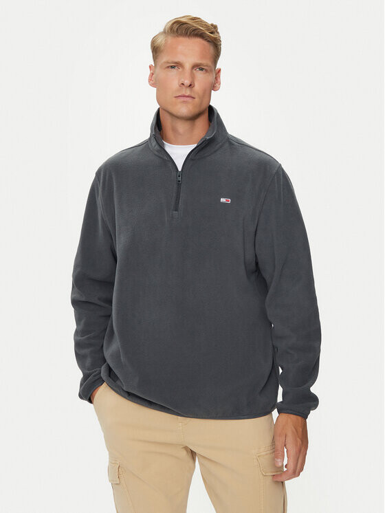 

Флисовая куртка стандартного кроя Tommy Jeans, серый