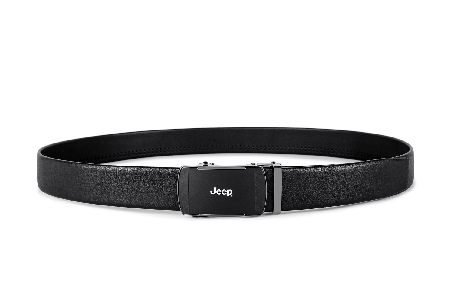 

Ремень мужской из коровьей кожи 3,5 см Jeep, черный crocodile pattern