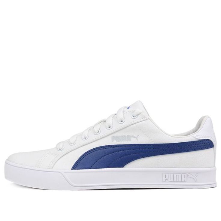 

Кеды PUMA Smash Vulc Canvas 'White Limoges', синий