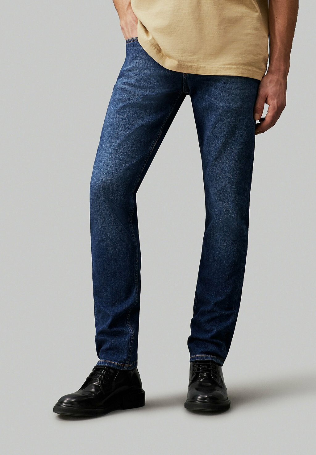 

Джинсы скинни Calvin Klein, синие джинсы