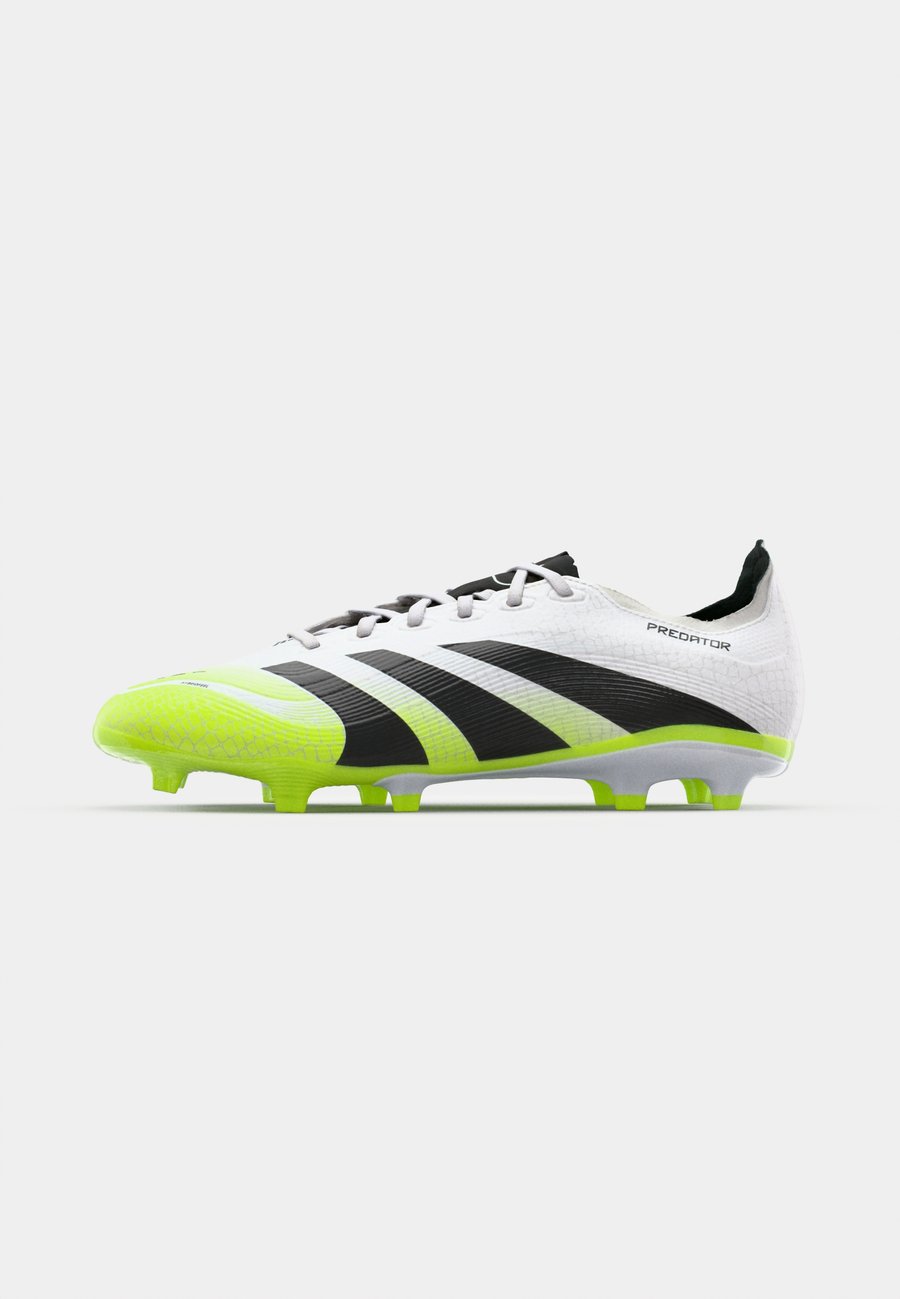 Кроссовки Adidas Performance PREDATOR LEAGUE FIRM GROUND/MULTI GROUND FOOTBALL BOOTS, Footwear White/Core Black/Lucid Lemon/White — фото 2