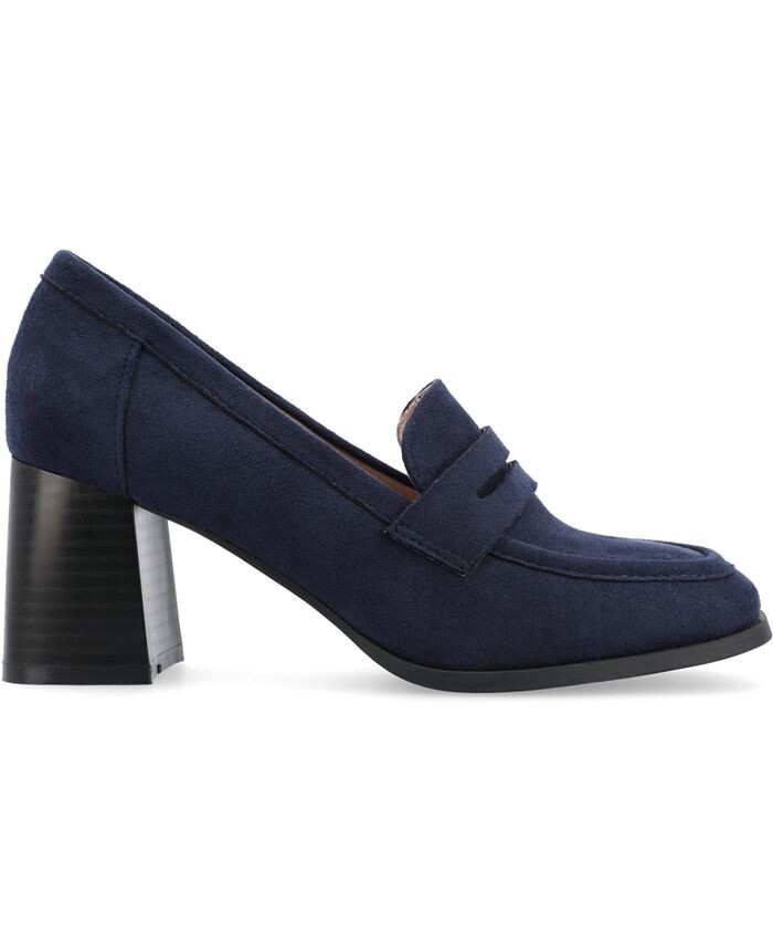 Женские туфли-лодочки Malleah Tru Comfort из пенопласта на многоуровневом каблуке Journee Collection, синий — фото 2