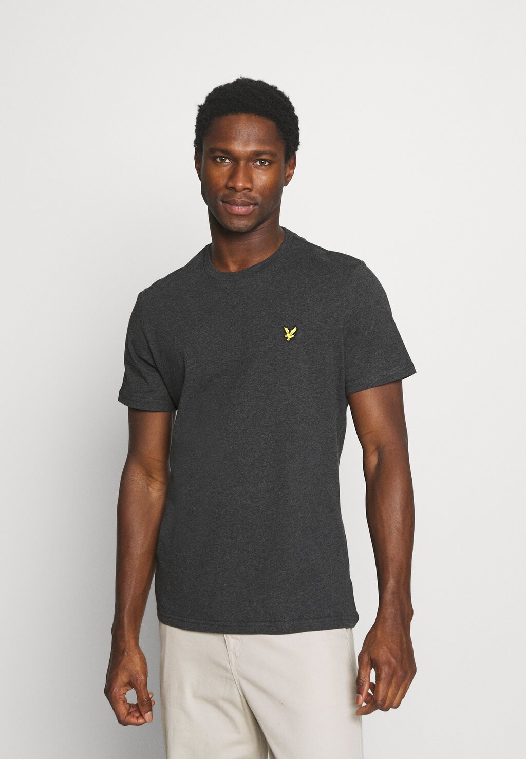 

Базовая футболка PLAIN Lyle & Scott, темно-серый меланж