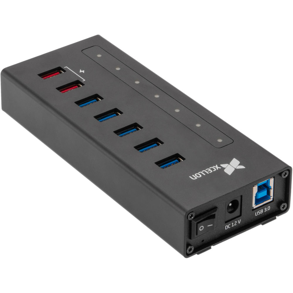 

Док-станция Xcellon 7-Port Powered USB 3.0 Slim Aluminum Hub SH7-5H2HC-2
