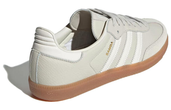 Кроссовки (WMNS) adidas originals Samba OG 'Aluminium Gum', цвет aluminium / chalk white / wonder beige — фото 4