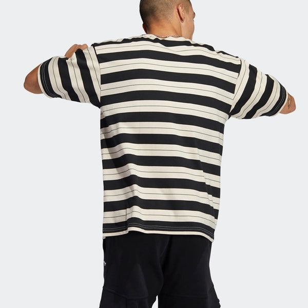 Футболка originals stripe sports male black Adidas, черный — фото 4