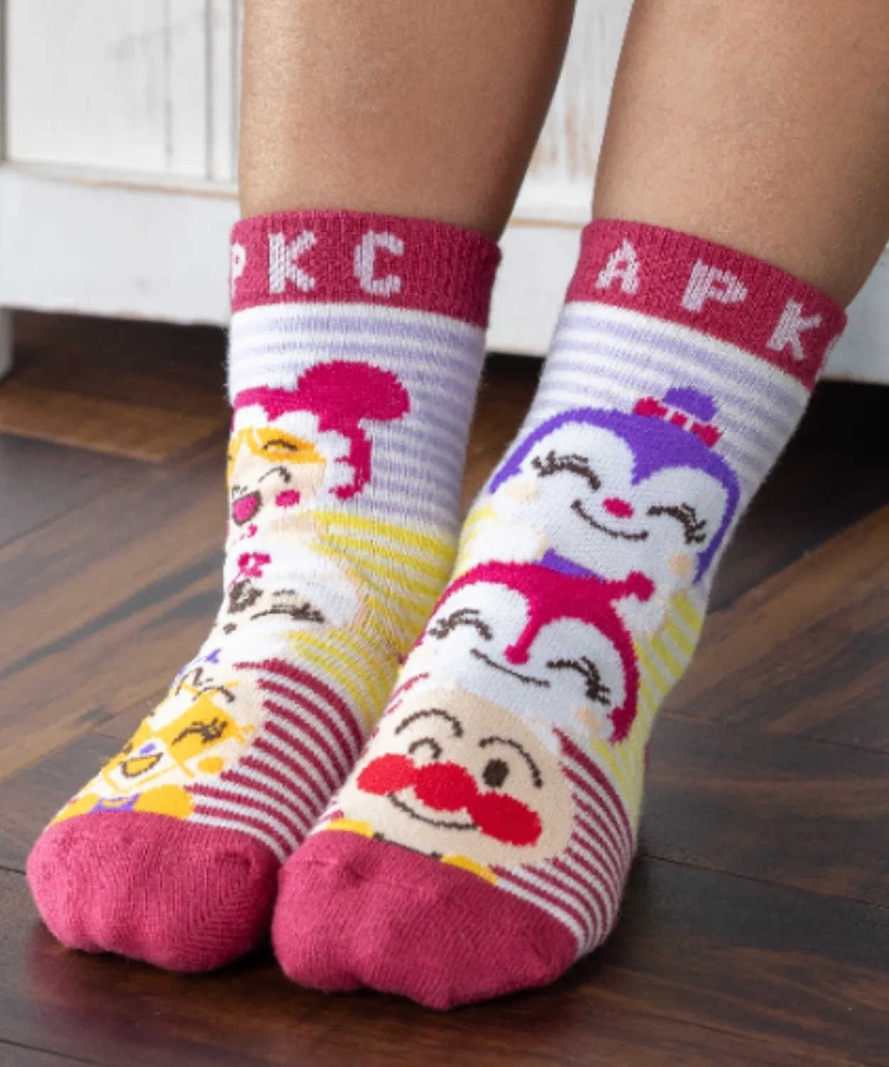 Носки Ампамман Kids Collection, мультиколор, японские, 50p-LL, розовые