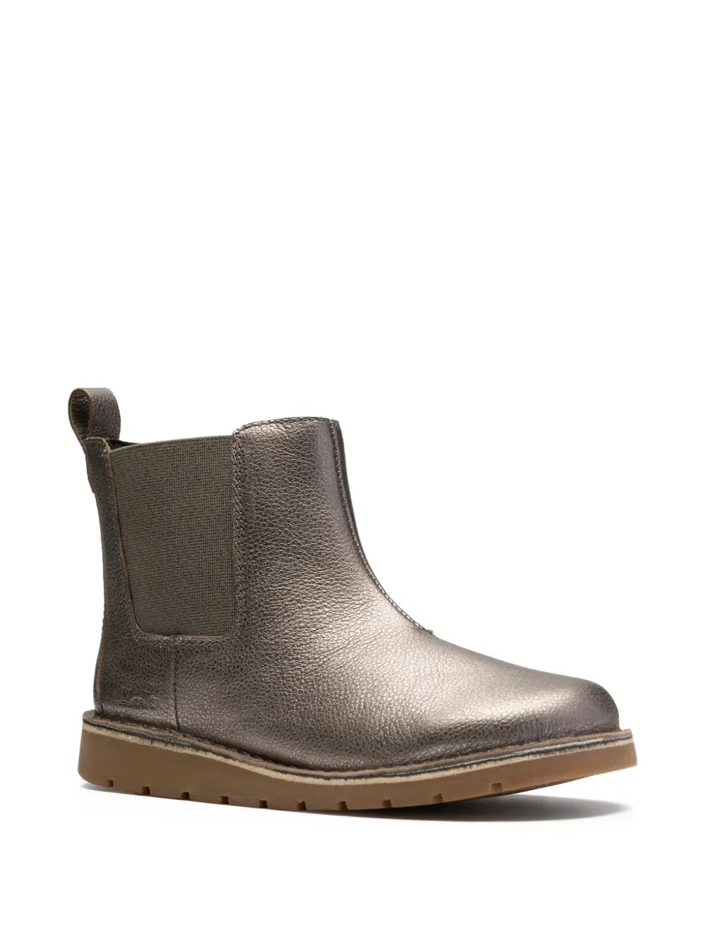 Ботильоны на молнии с эластичными вставками Clarks Kids, серый
