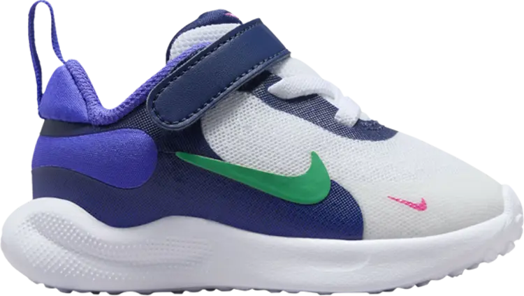 

Кроссовки Revolution 7 TD 'Midnight Navy Stadium Green', белый