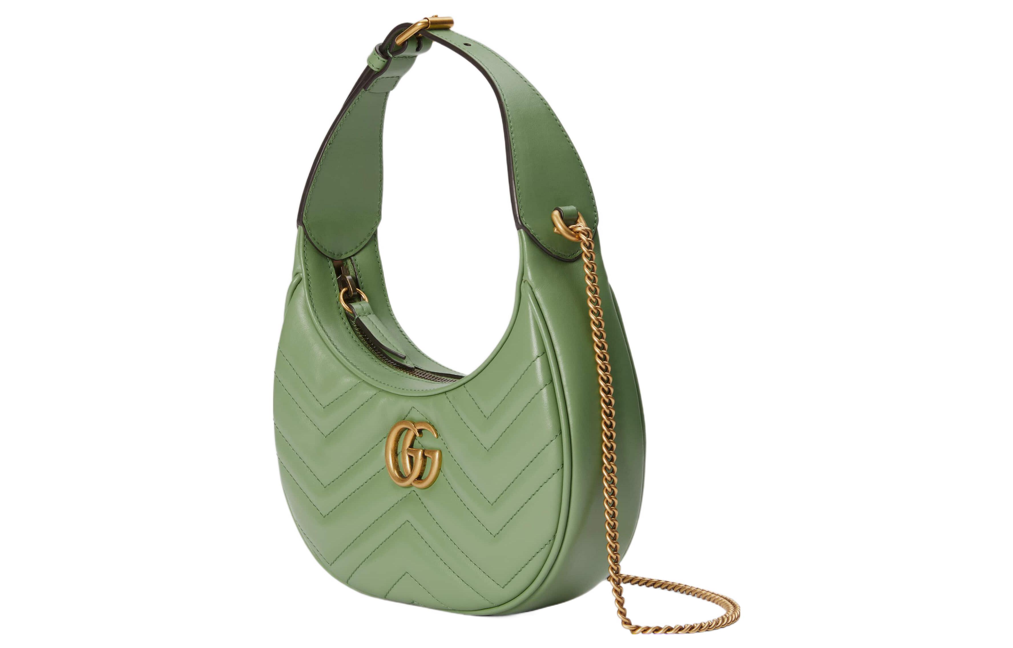 Женская наплечная сумка Gucci GG Marmont из кожи — фото 2