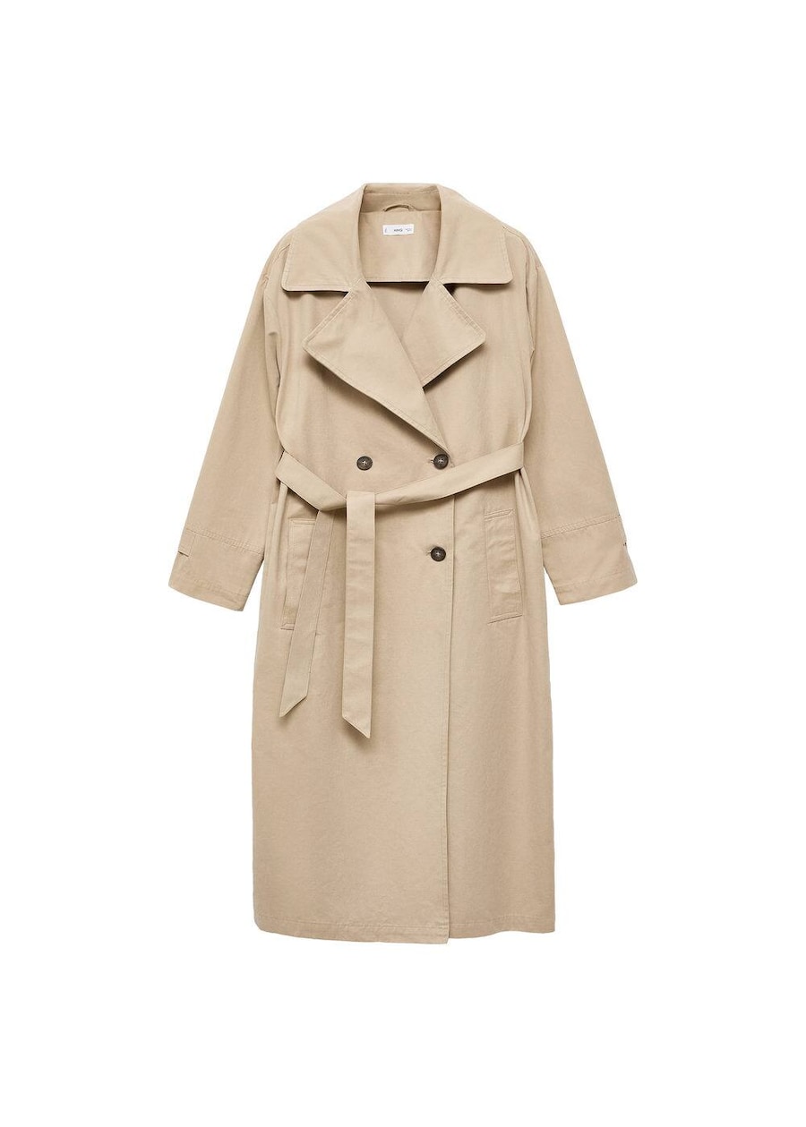 

Пальто межсезонное MANGO TEEN, бежевый