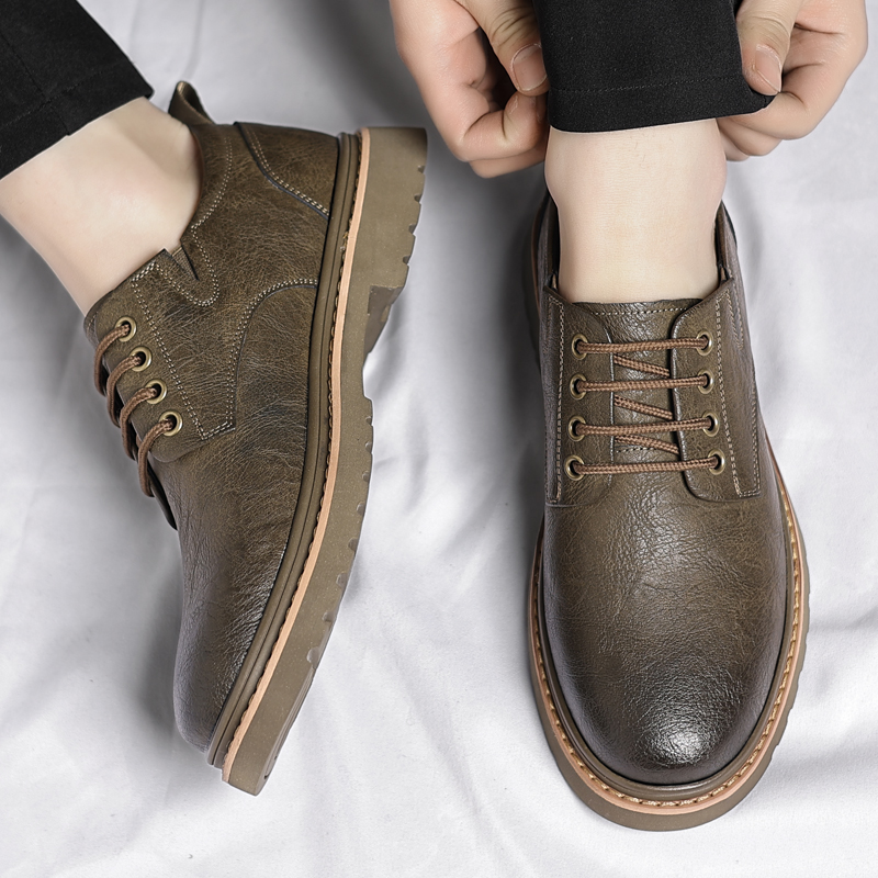 Shanpijiang Мужские повседневные кроссовки Low Top черные, цвет Black — фото 4
