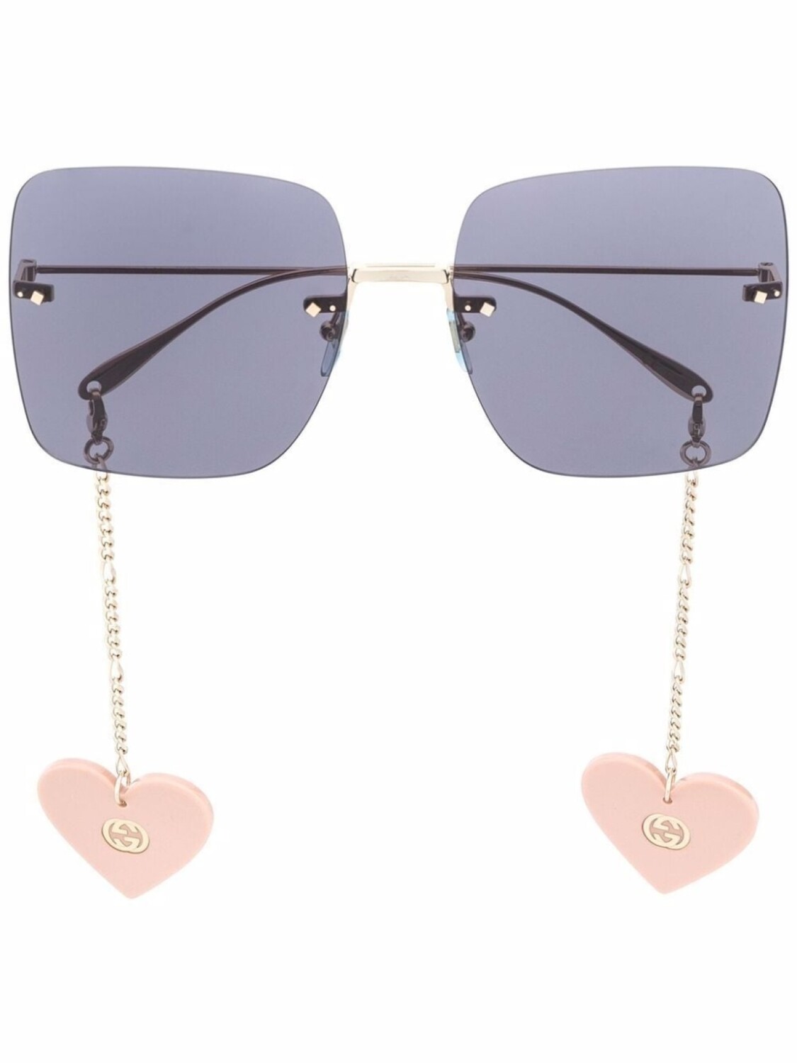 

Gucci Eyewear солнцезащитные очки в квадратной оправе, синий