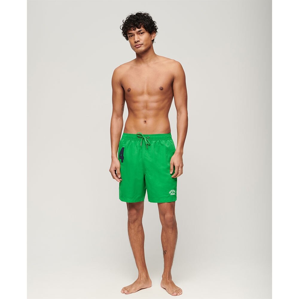 Шорты для плавания Superdry Vintage 17´´ Swimming Shorts, зеленый — фото 4