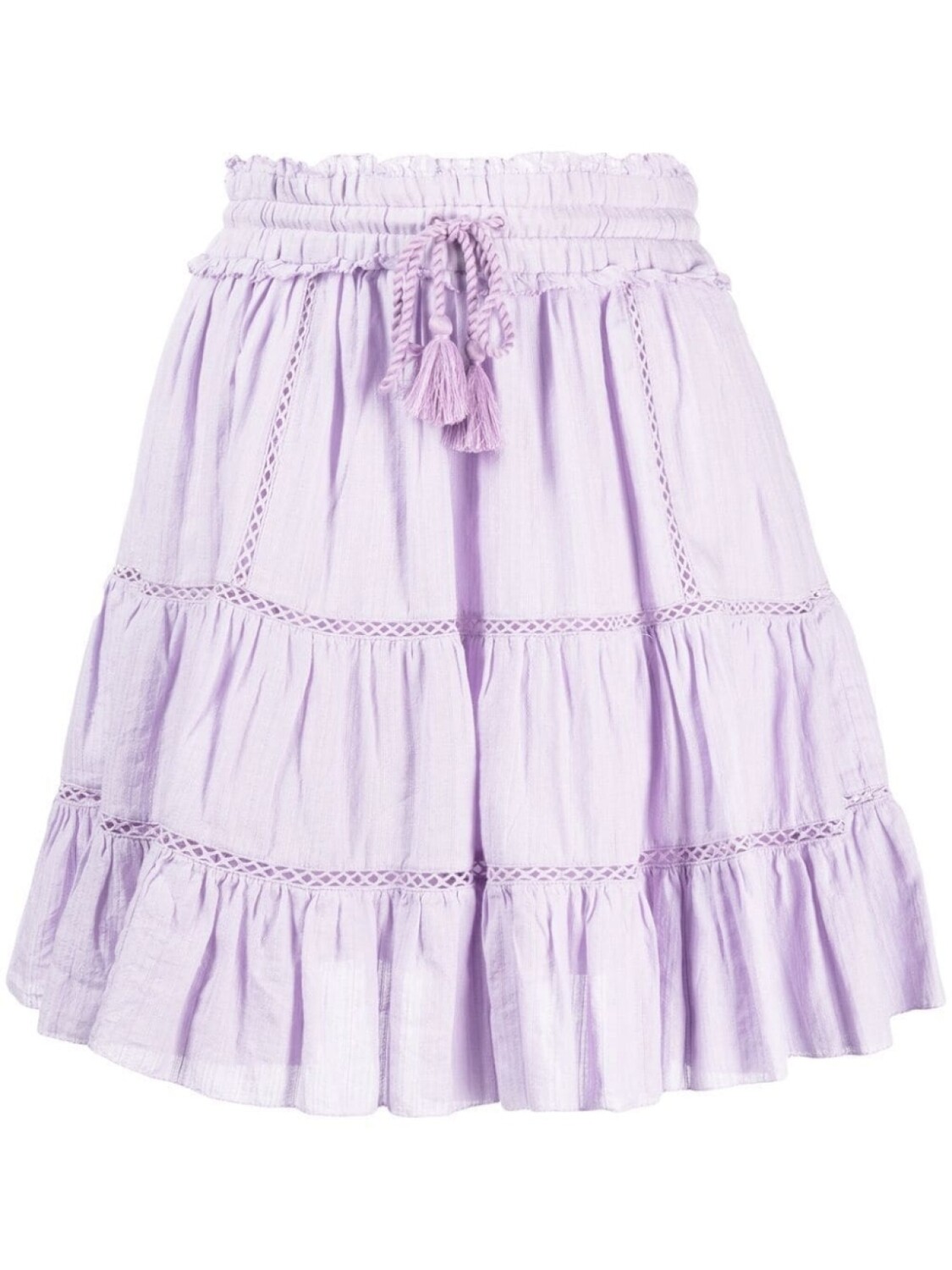 

Marant Étoile ярусная юбка с кулиской, фиолетовый
