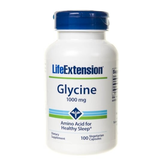 

Life Extension, Глицин 1000 мг, 100 капсул