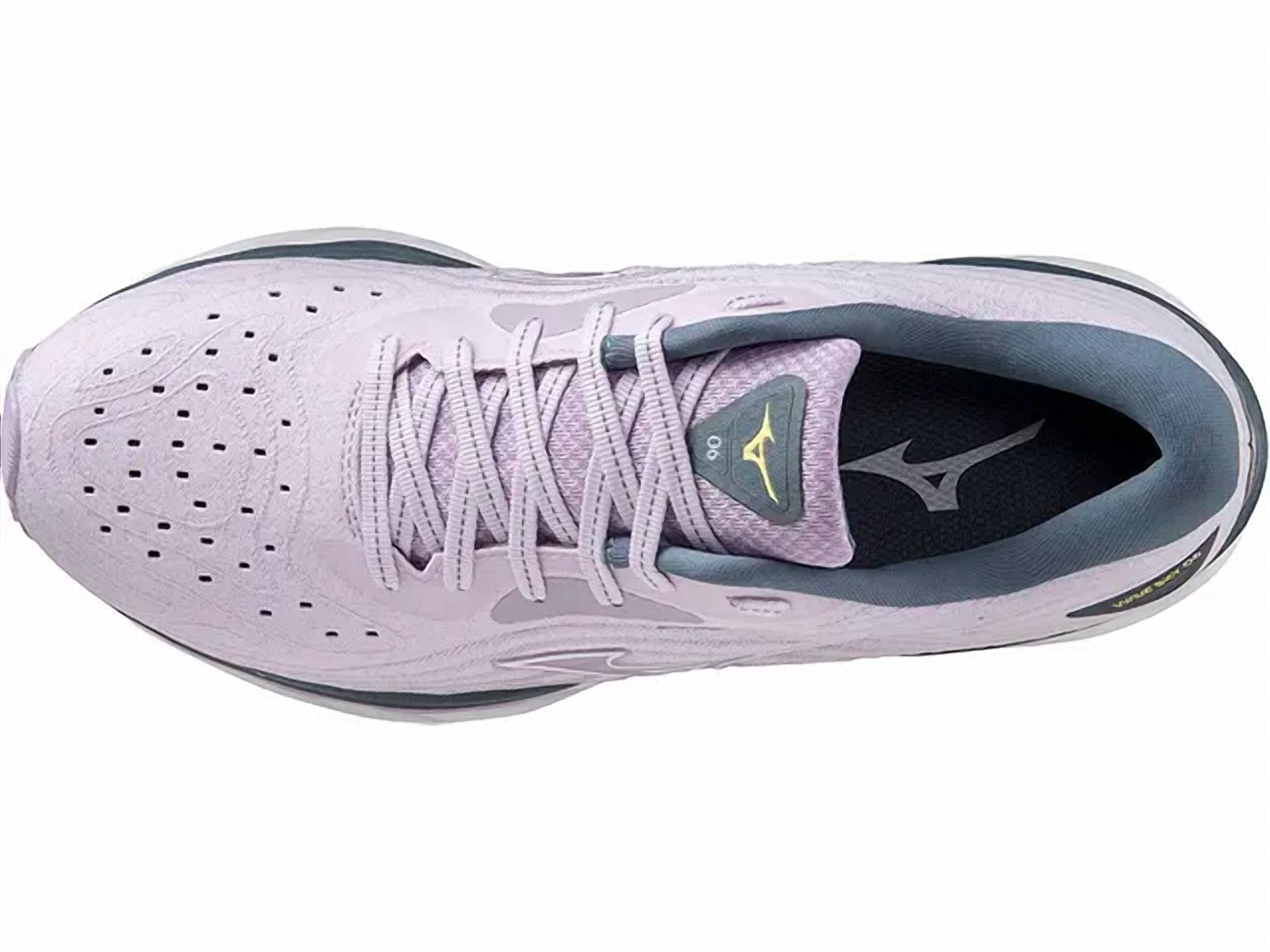 Женские кроссовки Wave Sky 6 в пастельно-сиреневом/белом цвете MIZUNO — фото 3