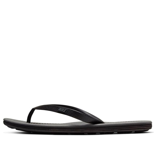 

Тапочки solarsoft thong black gray slippers Nike, черный