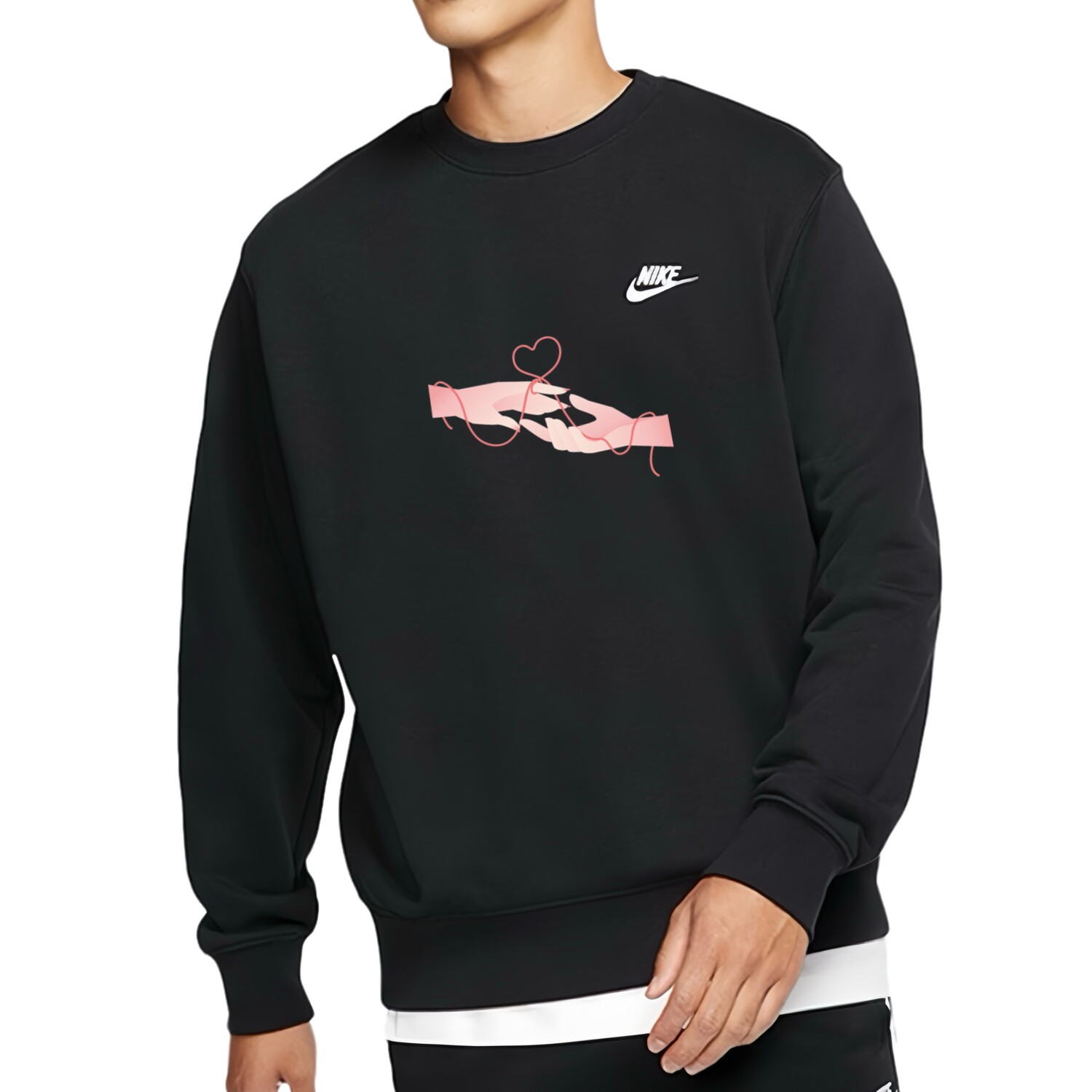 

Толстовка унисекс черная Nike, черный