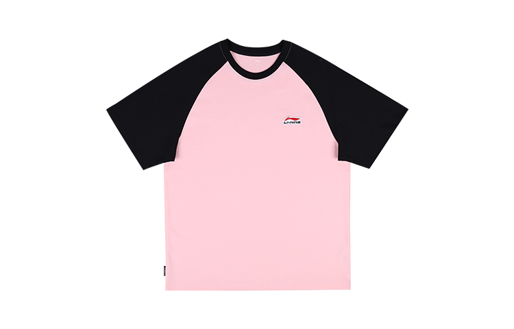 

Футболка LiNing унисекс черная розовая
