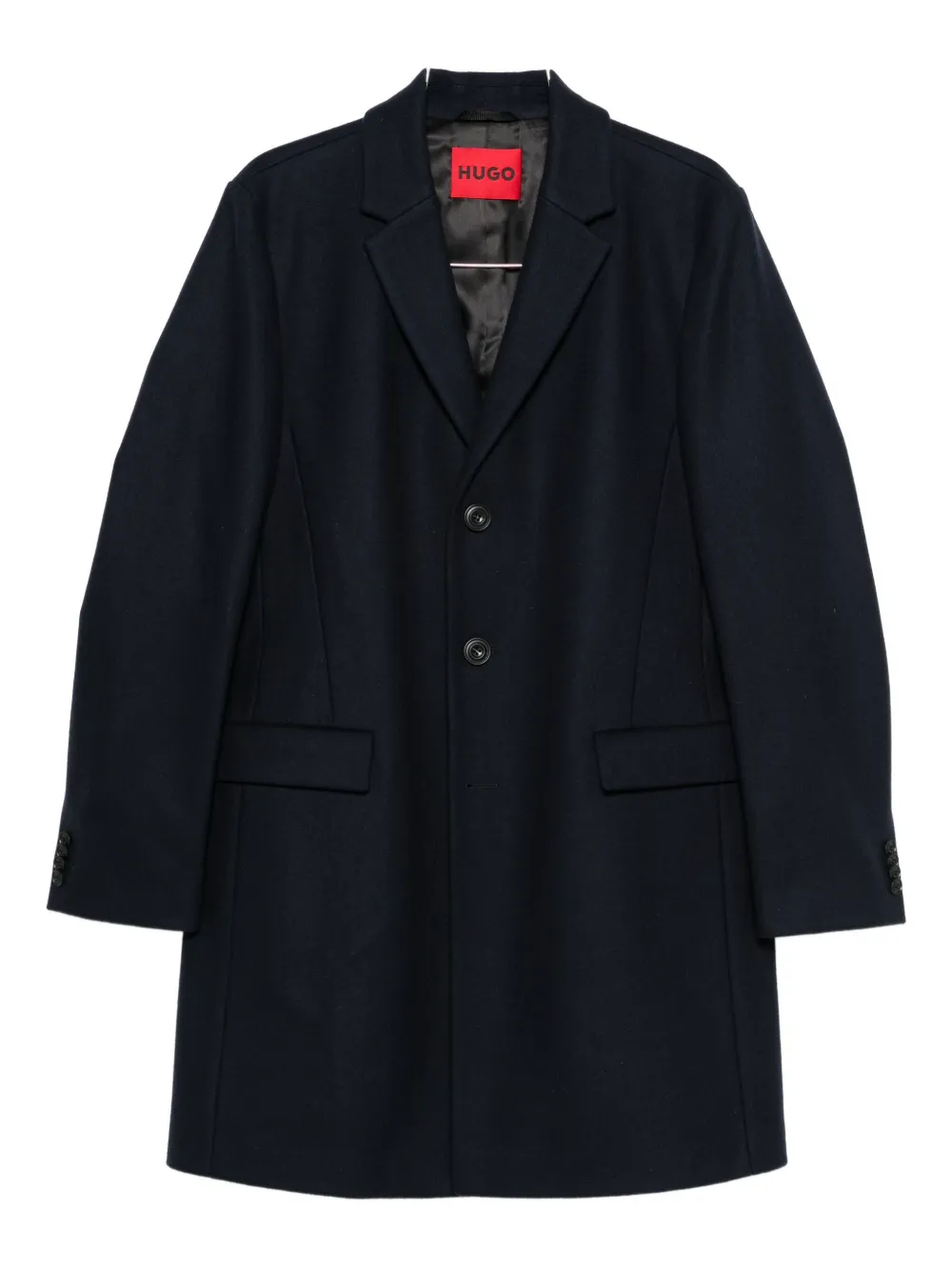 

Пальто с лацканами Boss, синий