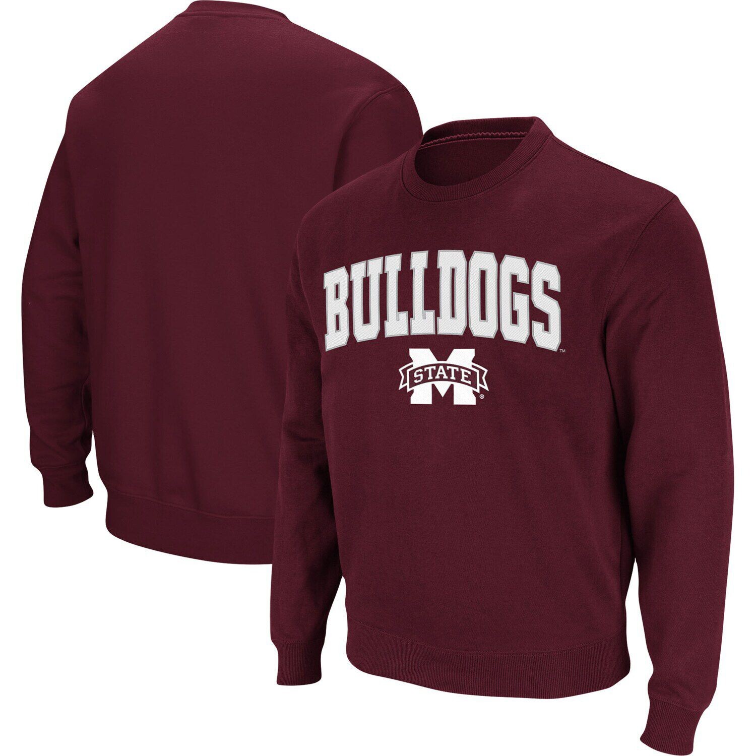 

Мужской темно-бордовый свитшот из твила Mississippi State Bulldogs Arch & Logo Tackle Colosseum, Красный, Мужской темно-бордовый свитшот из твила Mississippi State Bulldogs Arch & Logo Tackle Colosseum