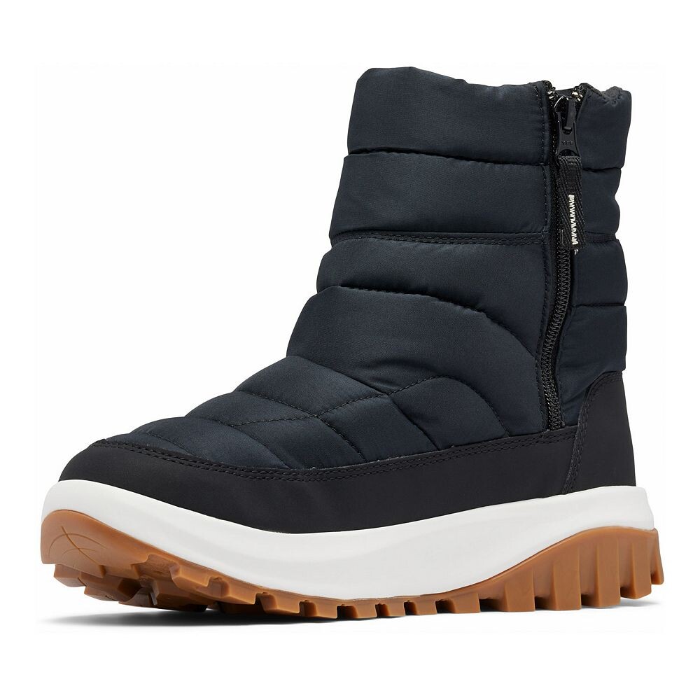 Женские зимние ботинки Columbia Snowtrot стеганые на молнии, черный — фото 2