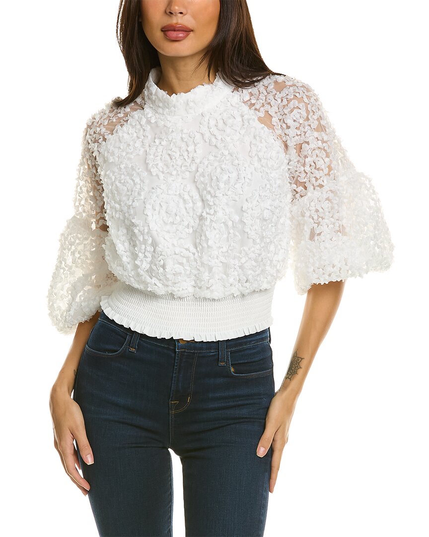 

Блузка Gracia Ribbon Mesh, белый