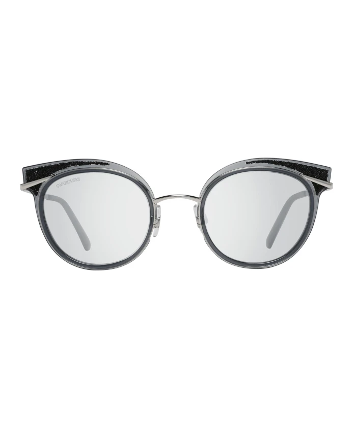 

Зеркальные овальные солнцезащитные очки Swarovski, серый