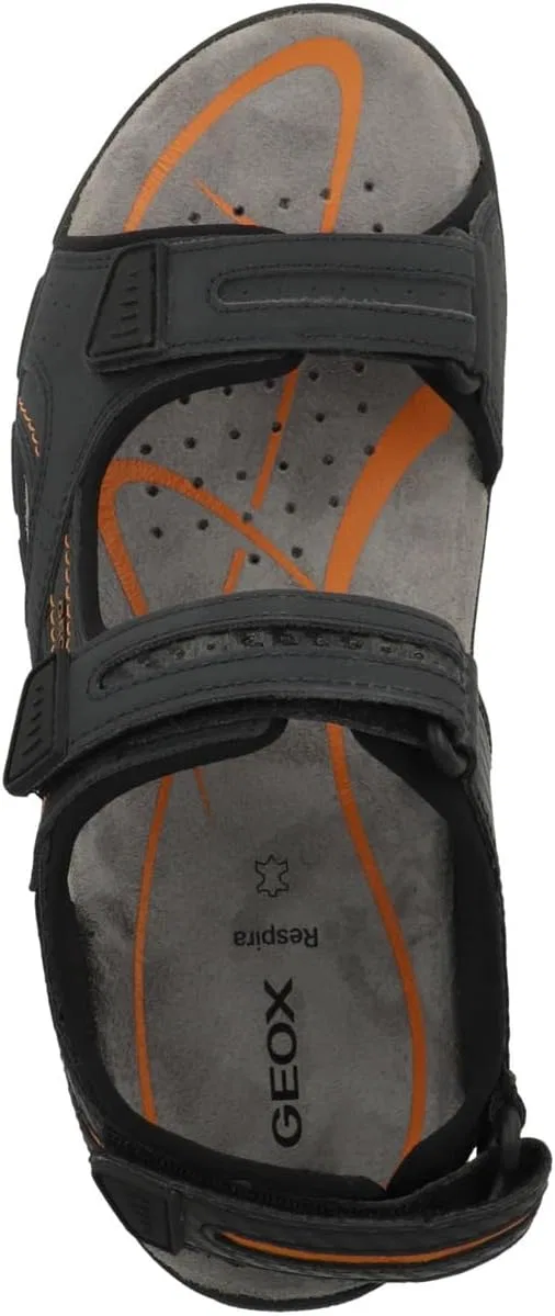 Мужские сандалии Geox Uomo Sandal Strada D с ремешком, Dk Navy Black — фото 3