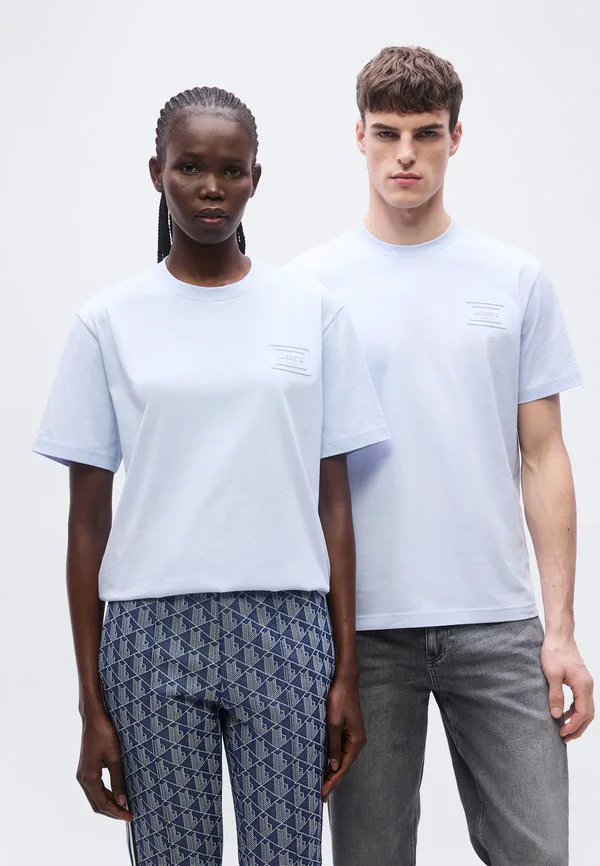 Базовая футболка унисекс Lacoste, Phoenix Blue — фото 3