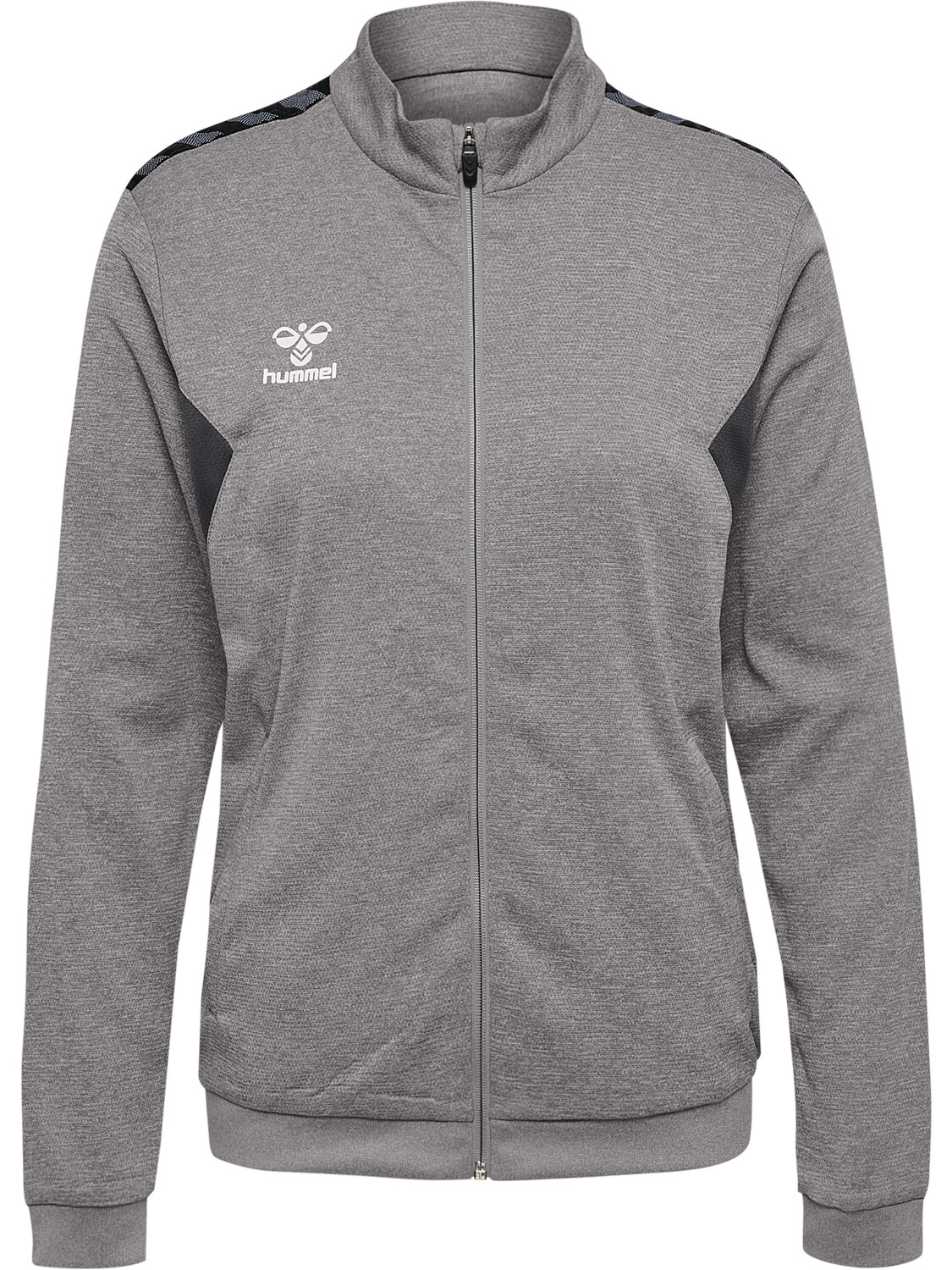 

Толстовка Hummel Reißverschlussjacke Hmlauthentic Pl Zip Jacket Woman, серый меланж