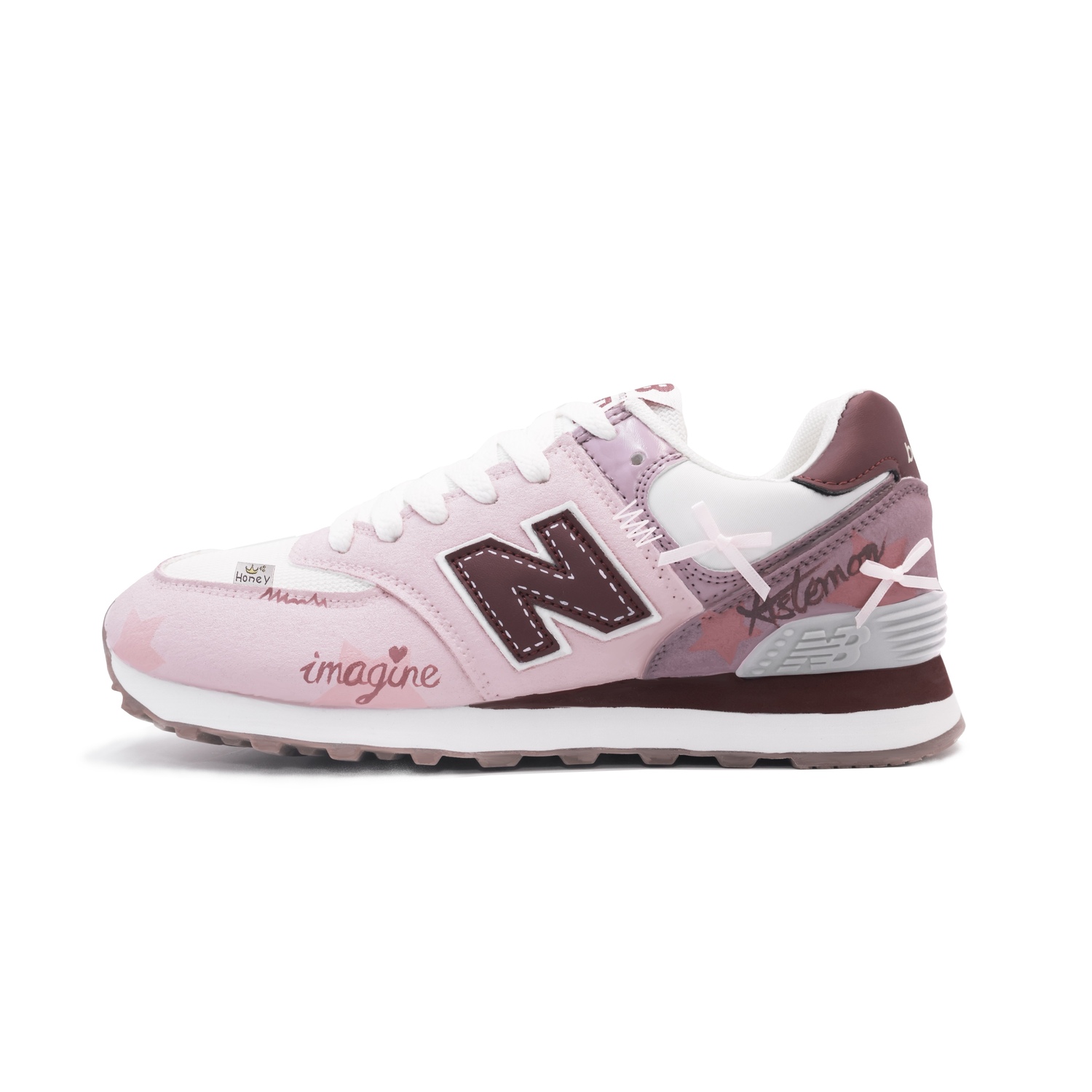 

New Balance Кроссовки для бега low top unisex pink с технологией cushioning, устойчивостью к истиранию, полным покрытием и поддержкой