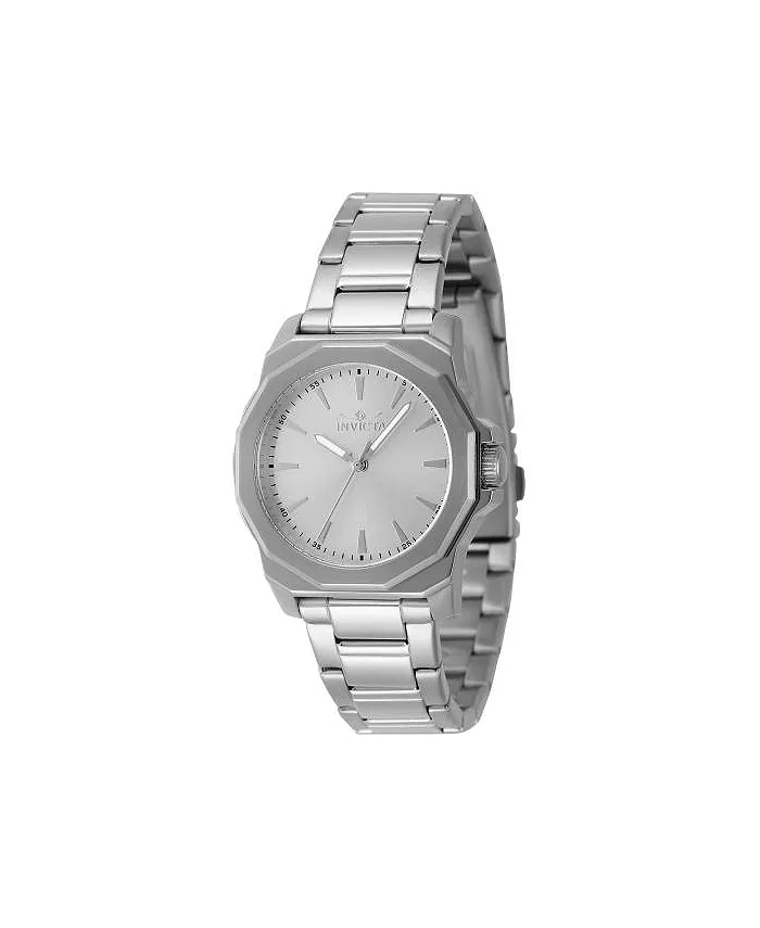 

Женские часы 47337 Speedway Quartz 3 Hand с серебристым циферблатом Invicta