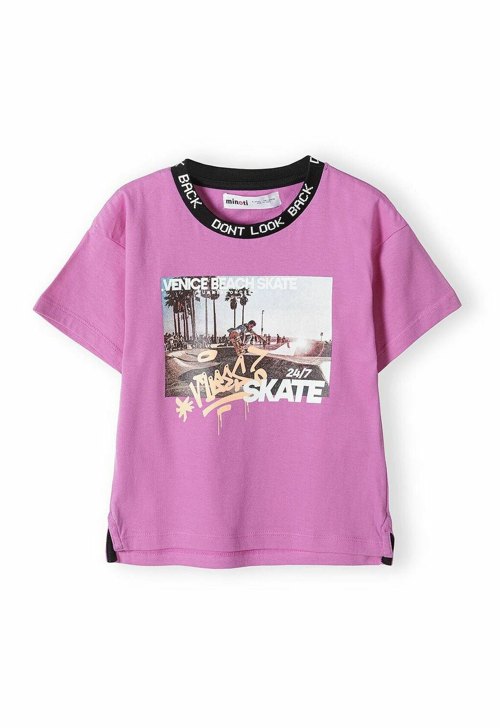 Футболка с принтом SHORT SLEEVE MINOTI, цвет purple — фото 2
