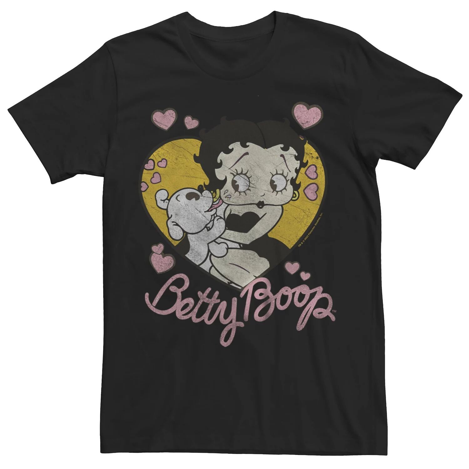 

Футболка с рисунком Betty Boop Puppy Kisses Love для юниоров Licensed Character