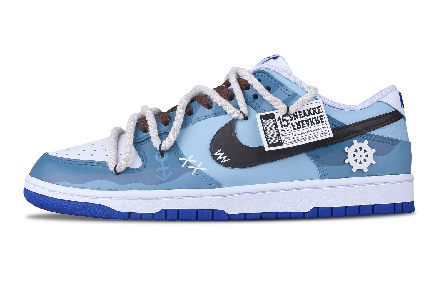 

Кроссовки Nike Dunk Skateboard Shoes Men Low-Top White, Синий, Кроссовки Nike Dunk Skateboard Shoes Men Low-Top White
