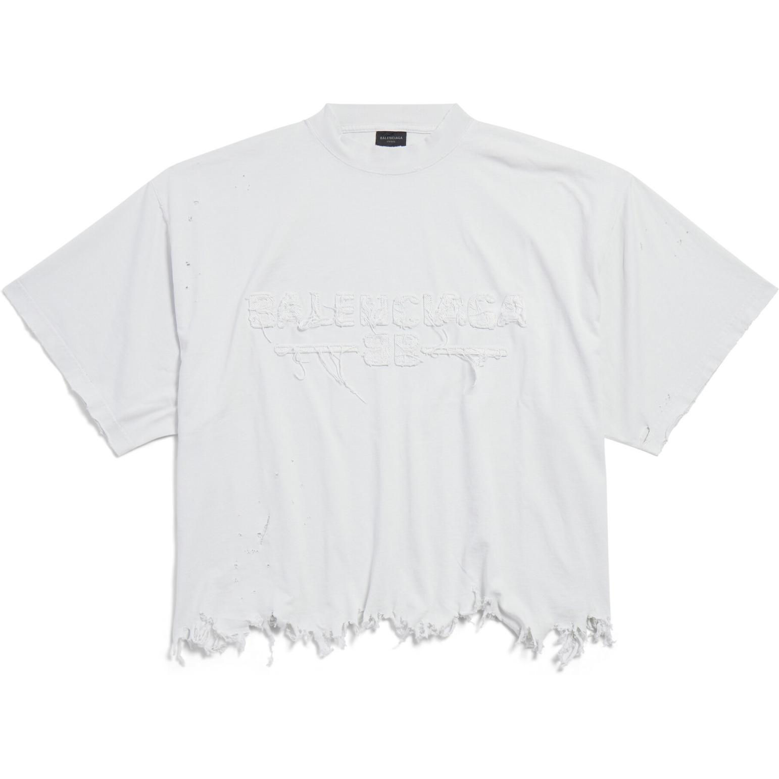 Balenciaga Футболка SS25 Regular Fit Unisex белая — фото 3