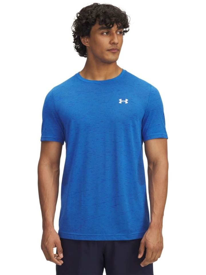 

Спортивная футболка Vanish Seamless T-Shirt синего цвета Under Armour