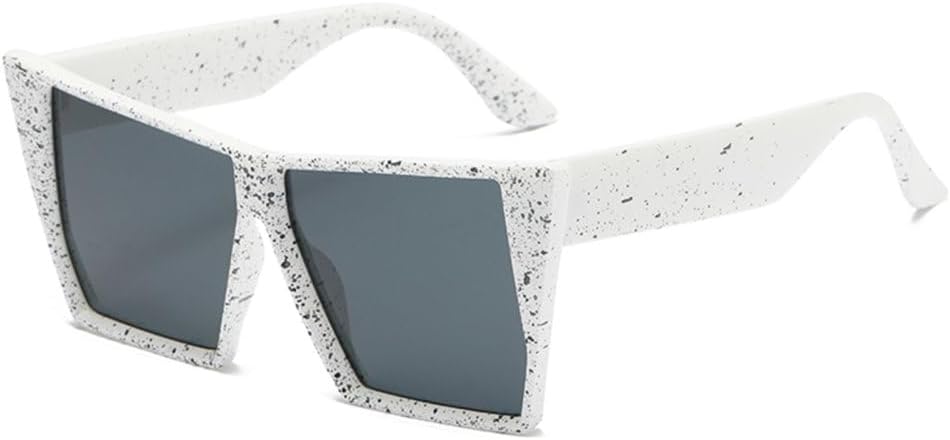 

Женские солнцезащитные очки большого квадратного размера 2027 года, модные солнцезащитные очки с градиентными линзами и защитой от УФ-излучения UV400 MTZJH, White Black