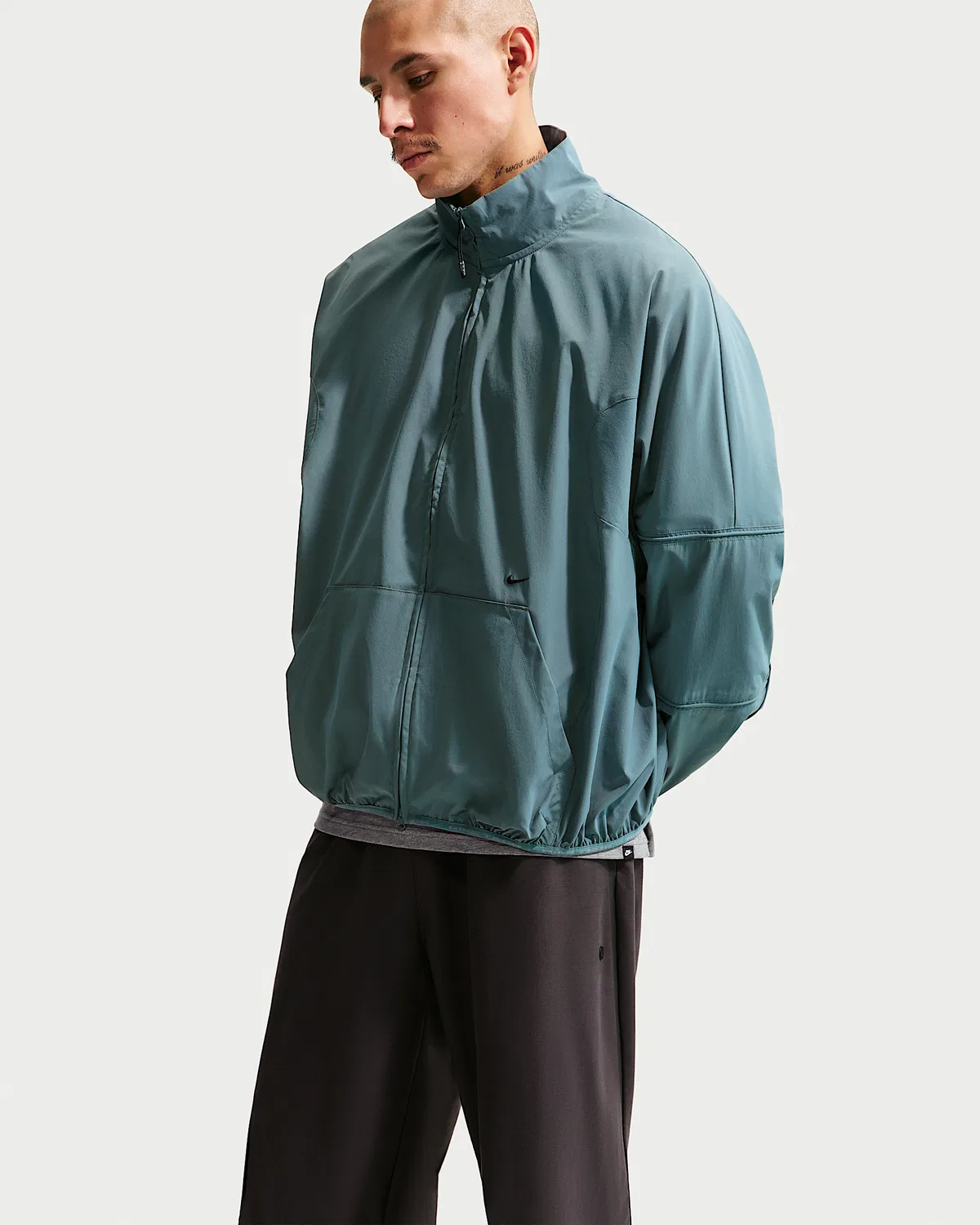 Мужская куртка Nike Tech Helios Dri-FIT на молнии, Mineral Slate/Black — фото 3