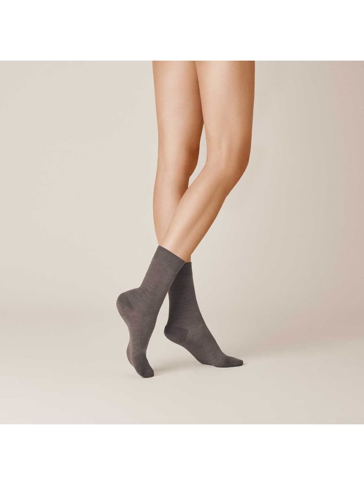 

Kunert Чувственные мериносовые носки с не сдавливающей манжетой, коричневого цвета