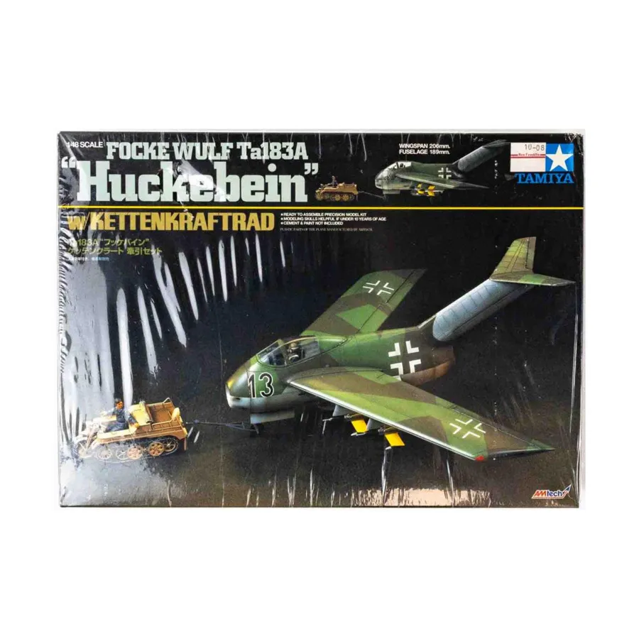 

Fock Wulf Ta183A Huckebein с Кеттенкрафтрадом, Military Aircraft Models (1:48) (Tamiya)