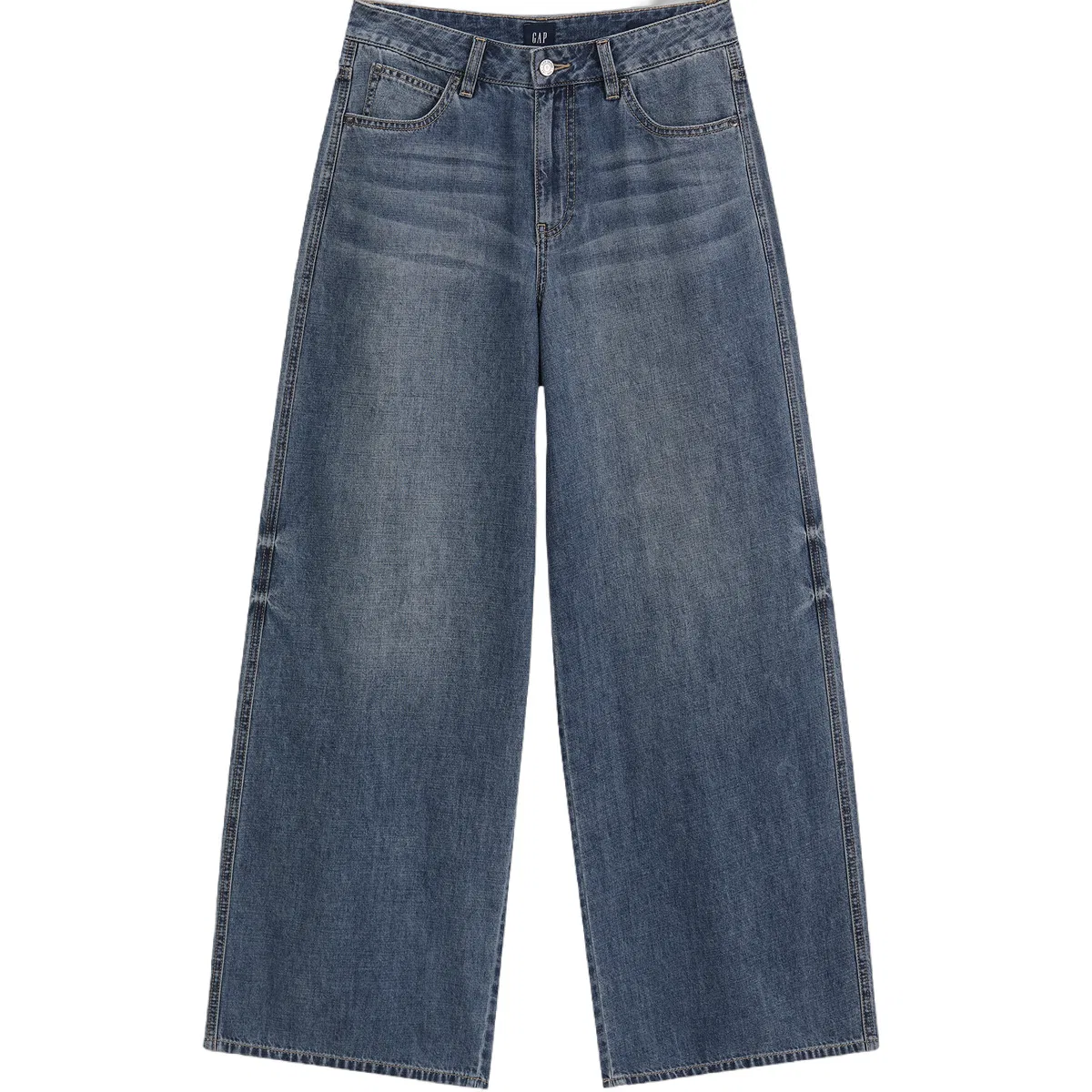 Джинсы женские прямые широкие GAP Medium Washed