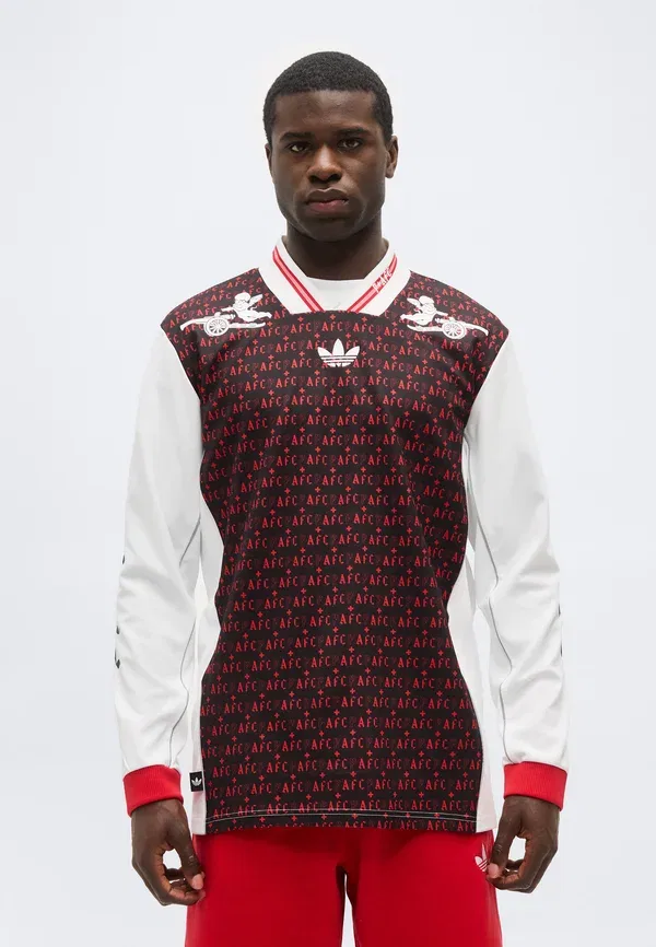 Футболка Arsenal fc places+faces lifestyler club wear Adidas Originals, черный/белый