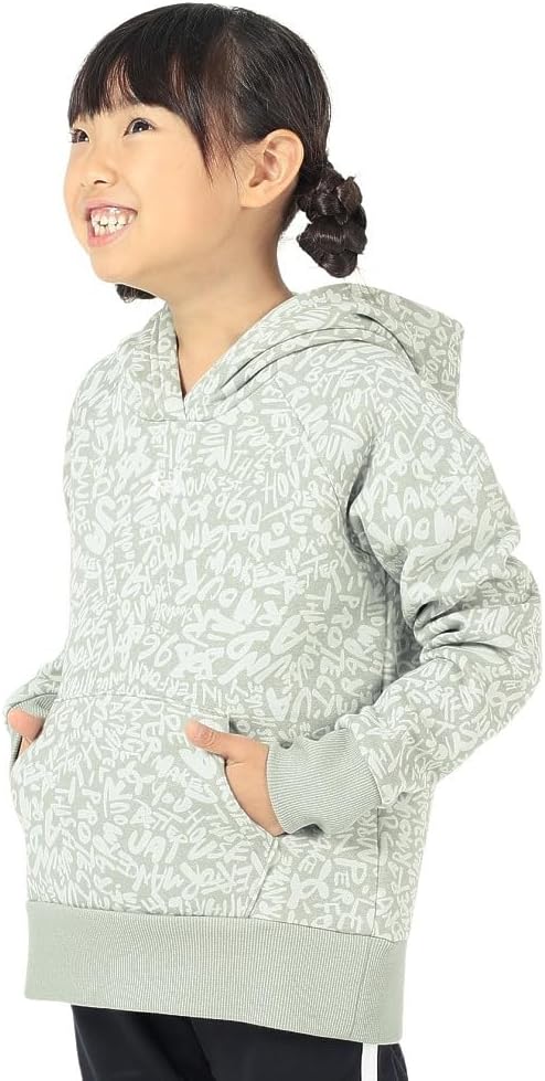 

Толстовка Rival из флиса с принтом от Under Armour для девочек, (504) Grove Green/White