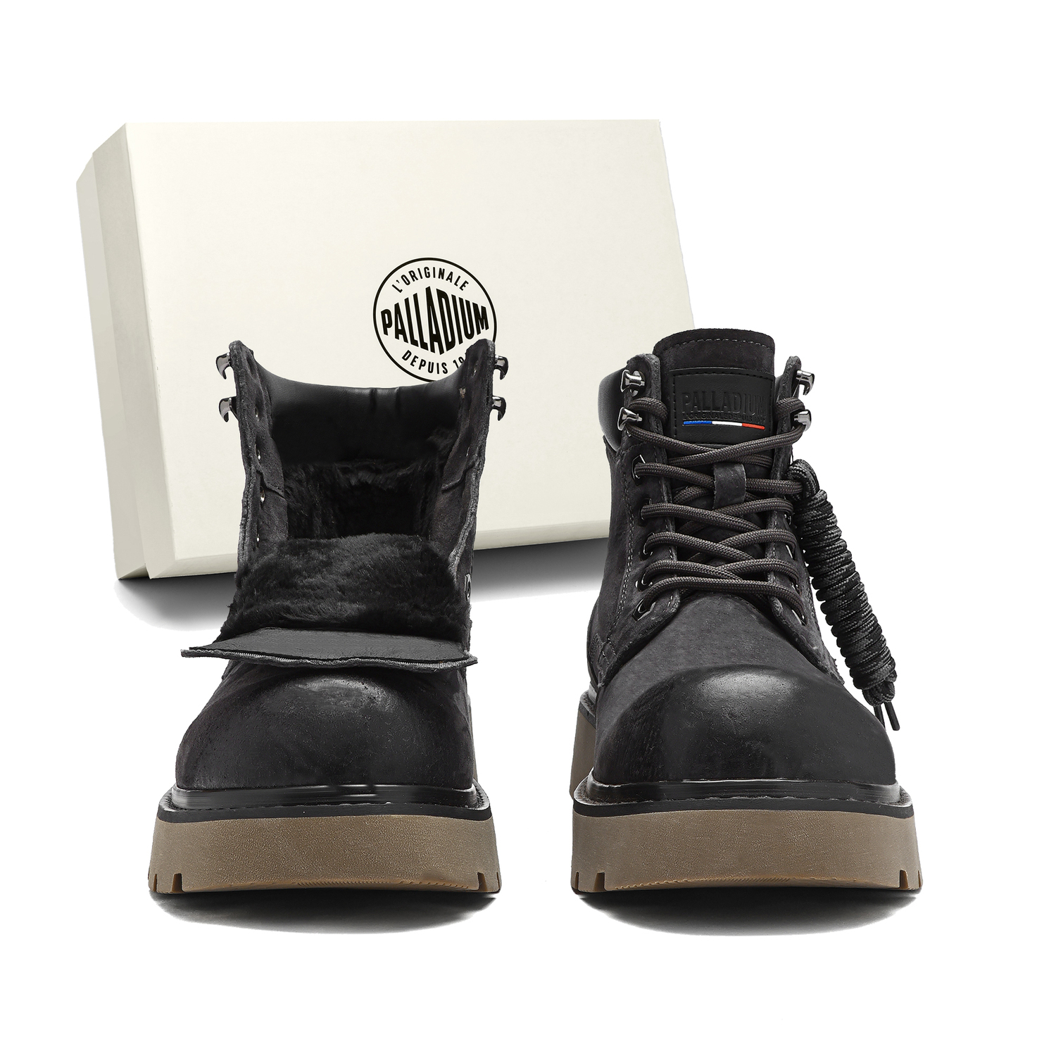 

Короткий ботинок Martin Unisex Palladium, черный/серый